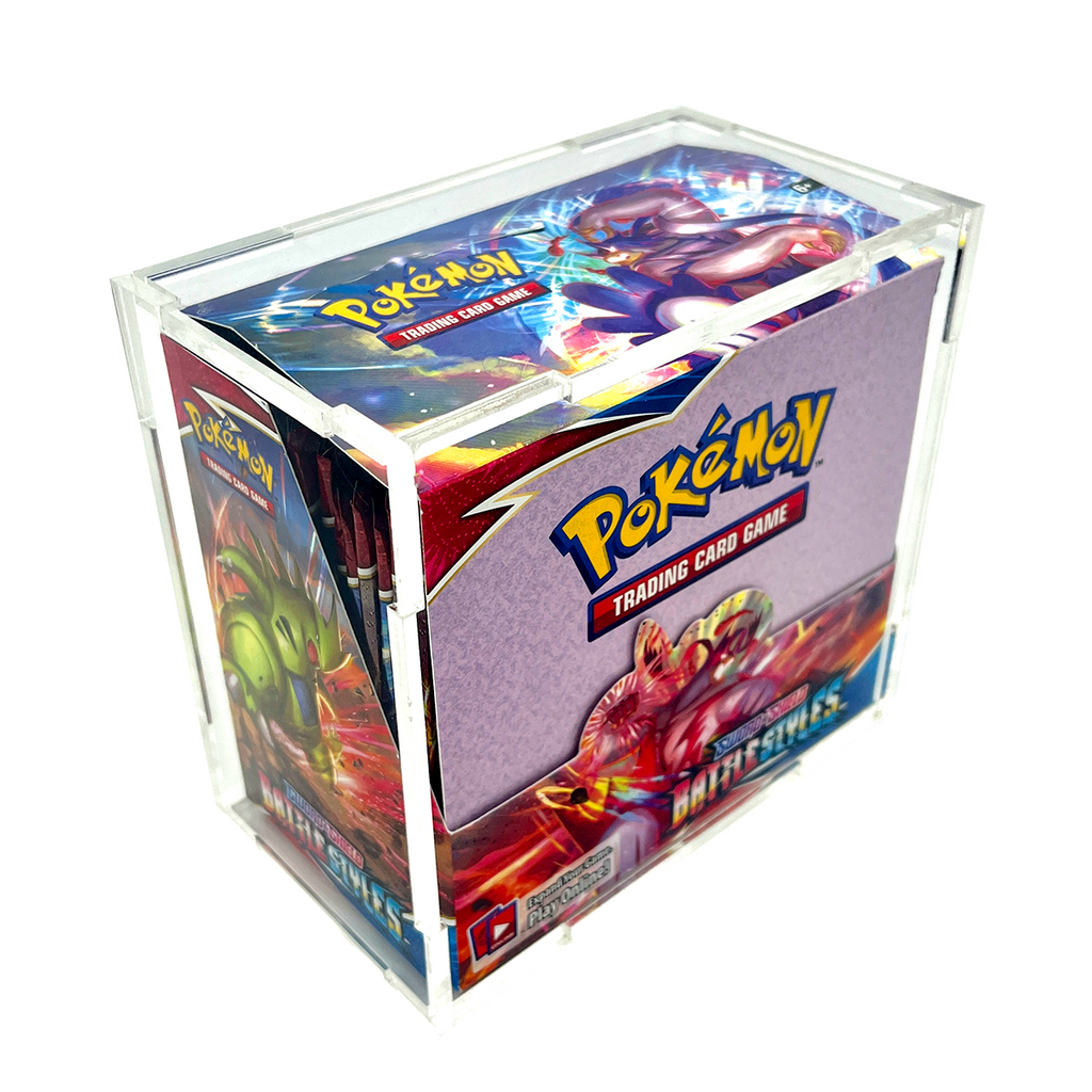 Press Fit Acrylic Display Case for Pokemon Booster Box