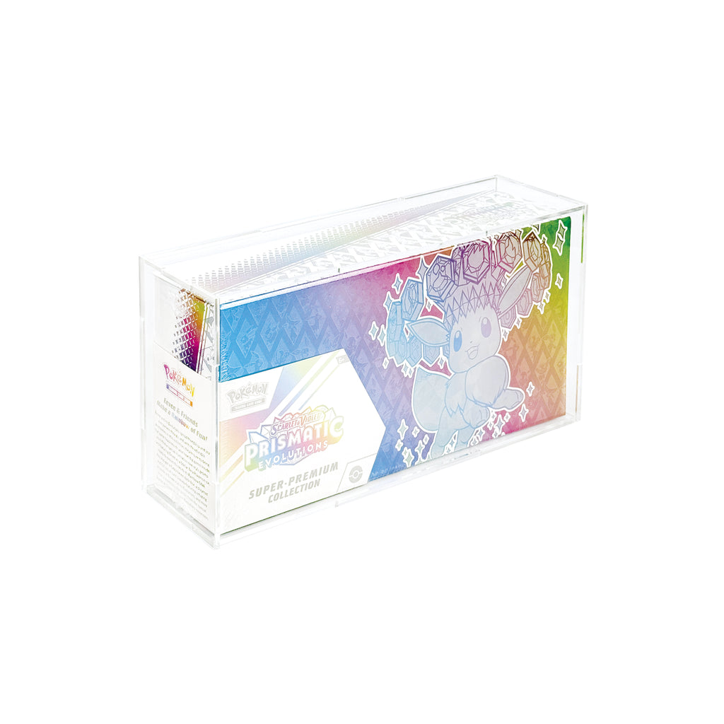 Acrylic Display Case for Pokemon Prismatic Evolutions Super Premium Collection