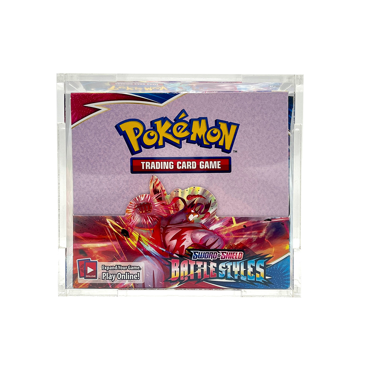 Press Fit Acrylic Display Case for Pokemon Booster Box