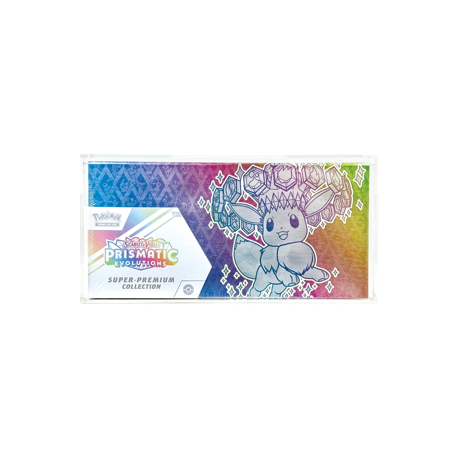 Acrylic Display Case for Pokemon Prismatic Evolutions Super Premium Collection